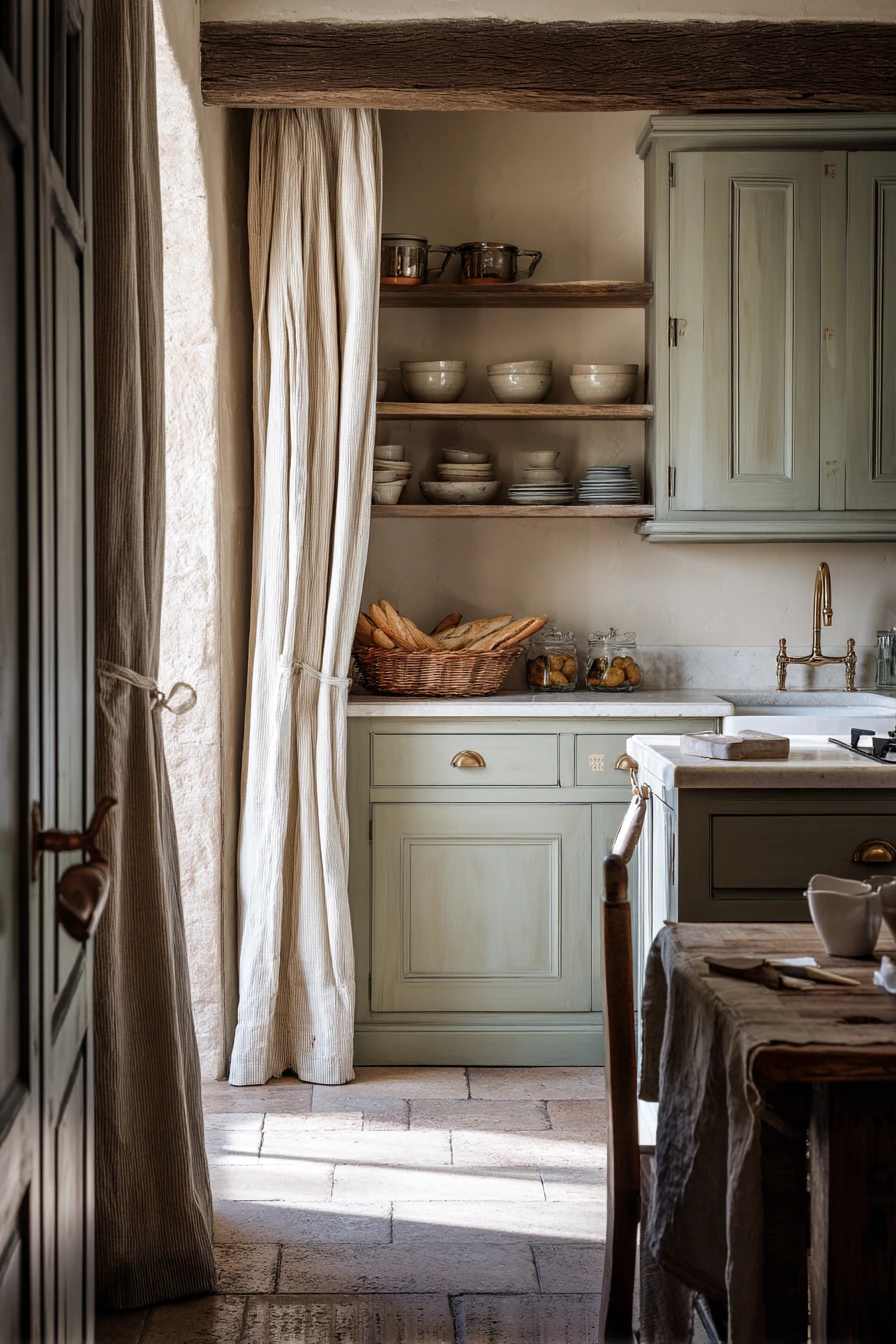 Sunlit Family Kitchen with Painted Cabinets