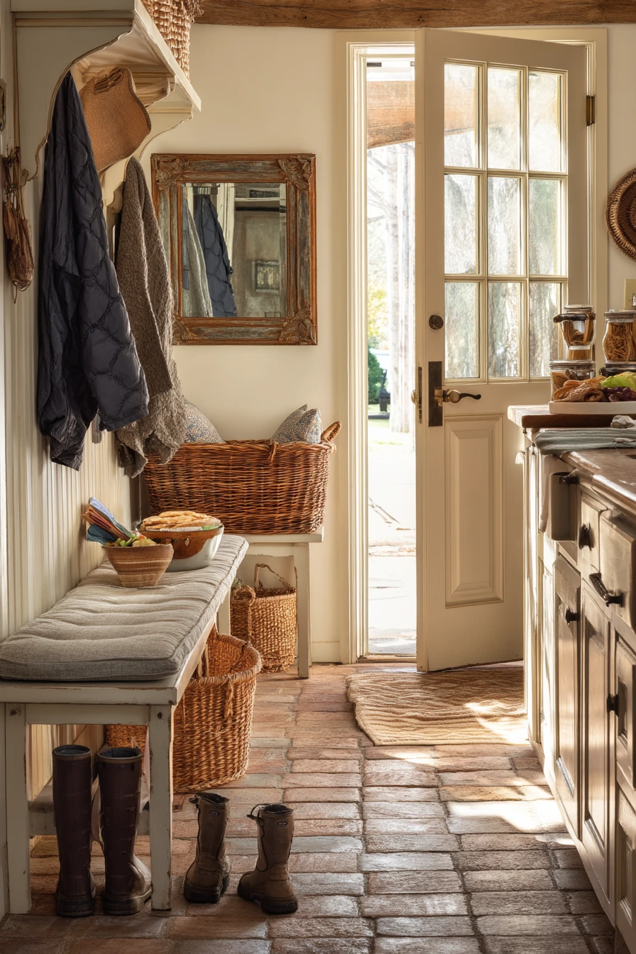 Kitchen with Mudroom Spillover