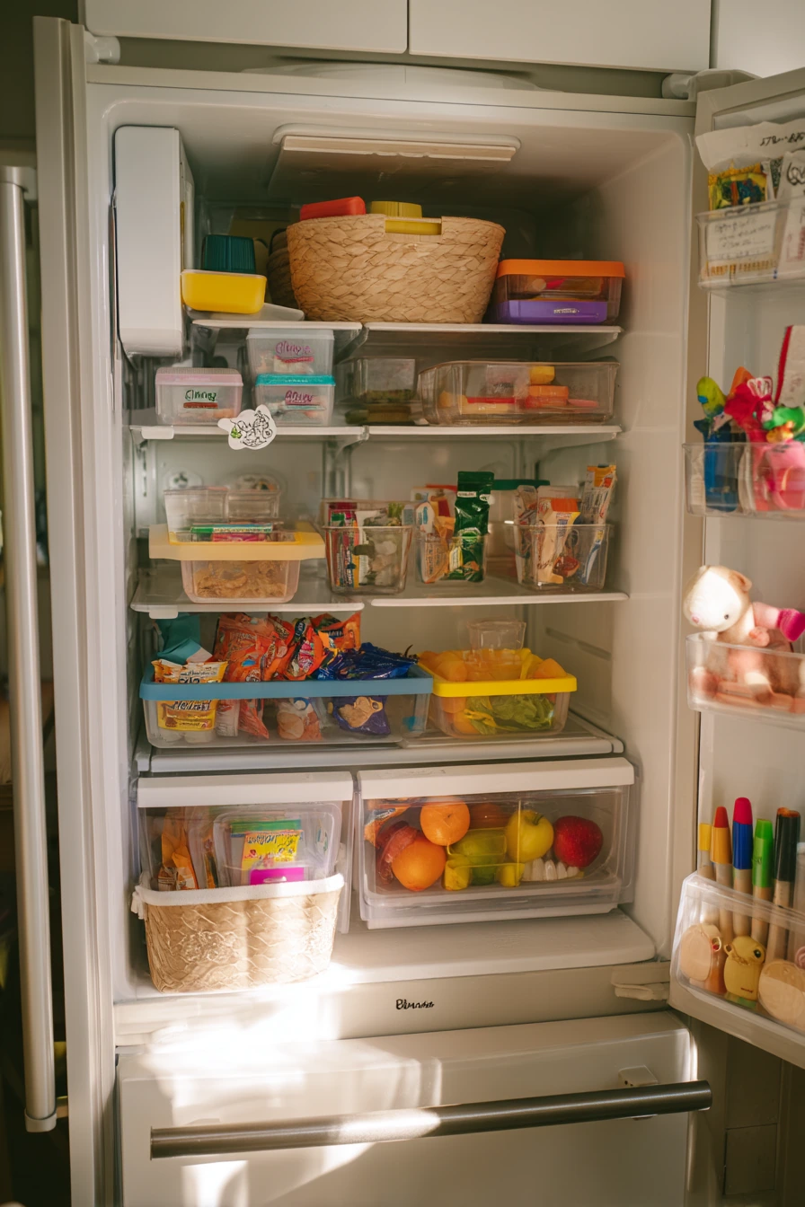 Parent-Friendly Kids Snack Fridge