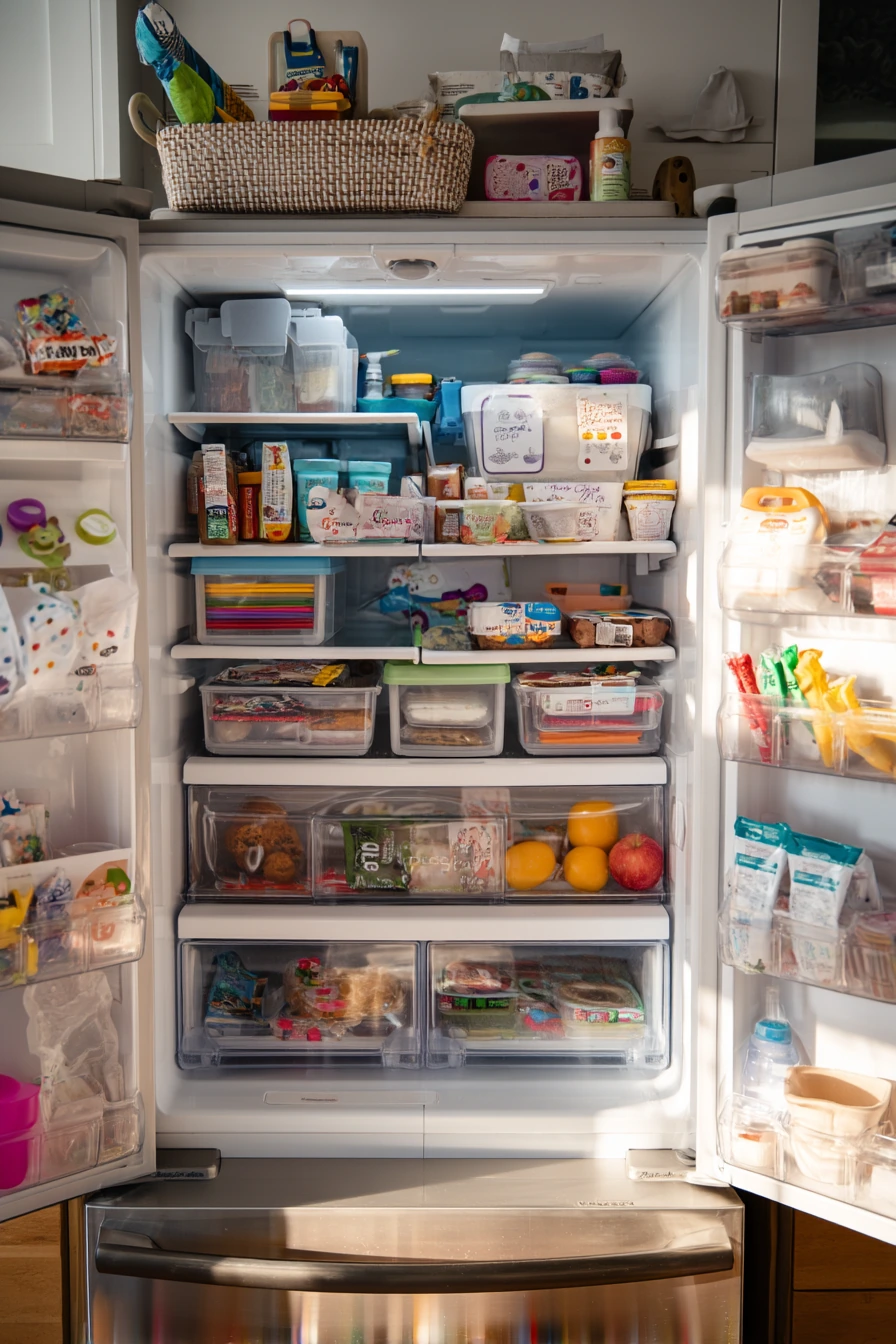 Parent-Friendly Kids Snack Fridge