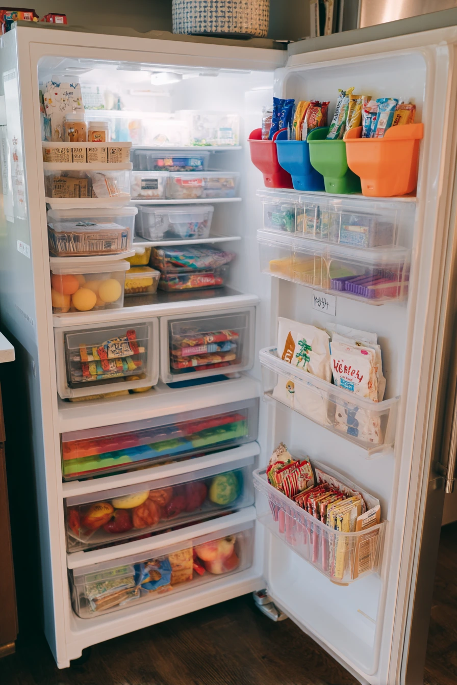 Parent-Friendly Kids Snack Fridge