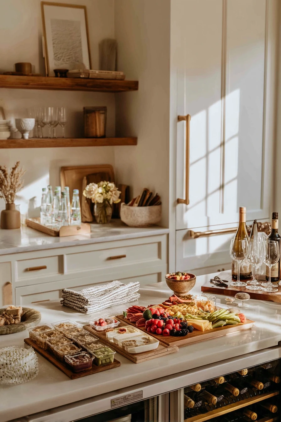 Hosting-Ready Fridge Before Guests Arrive