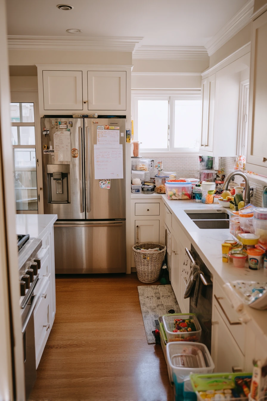 Family Fridge Reset in a Busy Kitchen
