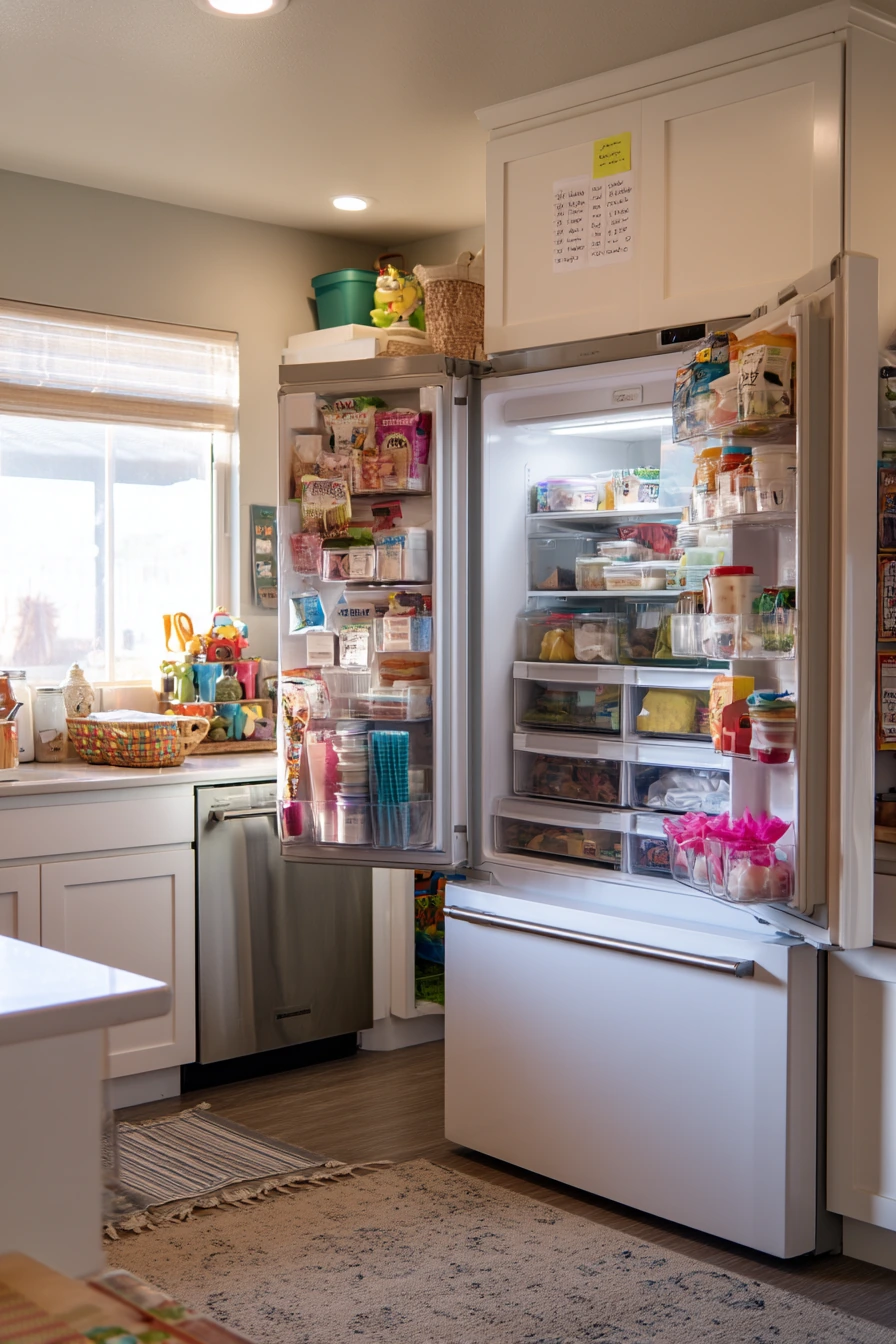 Family Fridge Reset in a Busy Kitchen