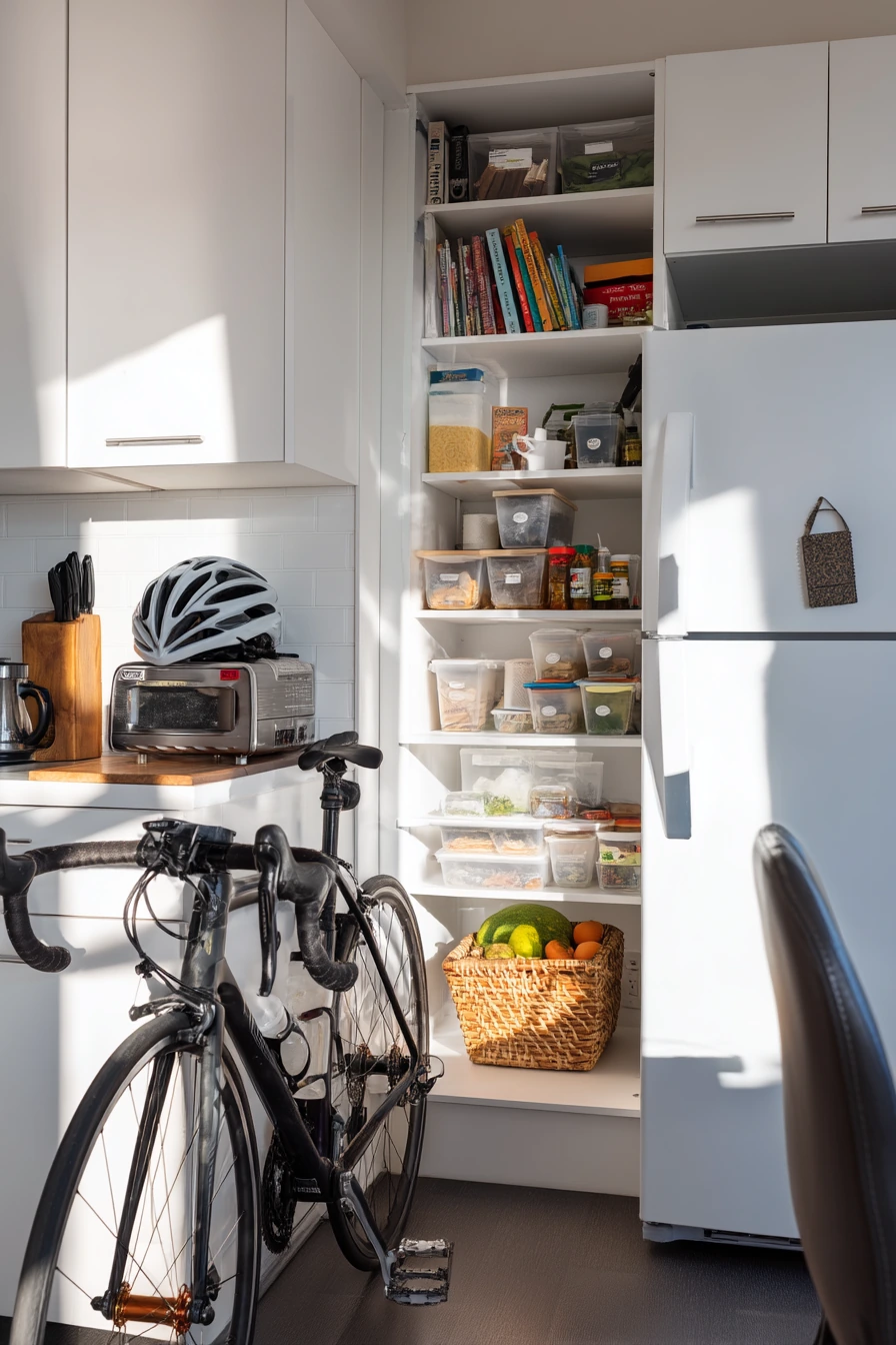 Small Apartment Fridge Organization
