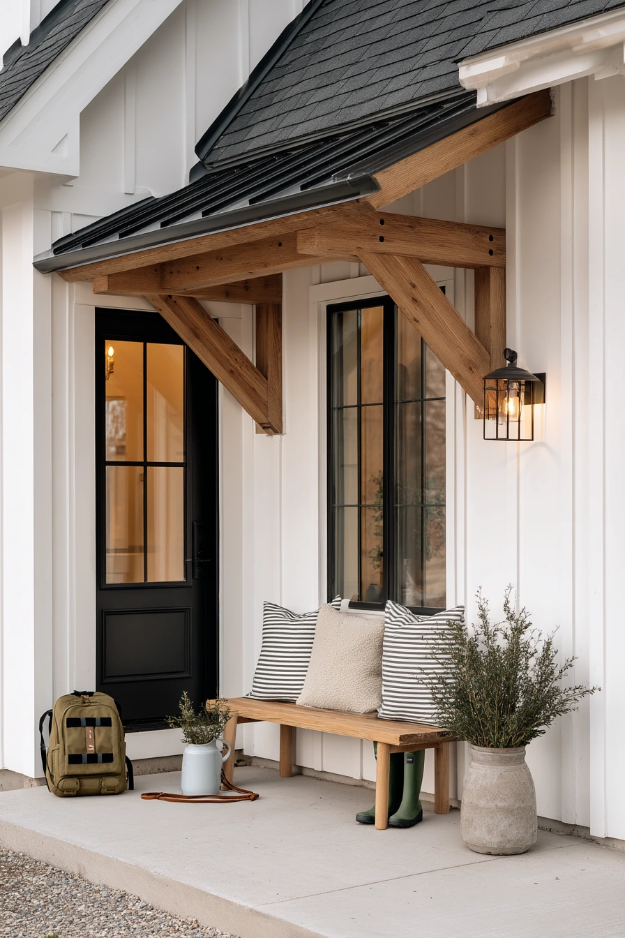 Modern Farmhouse Front Porch Cover