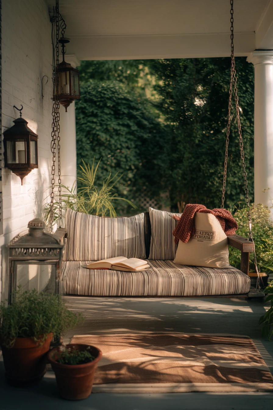 Renter-Friendly Porch Swing Setup