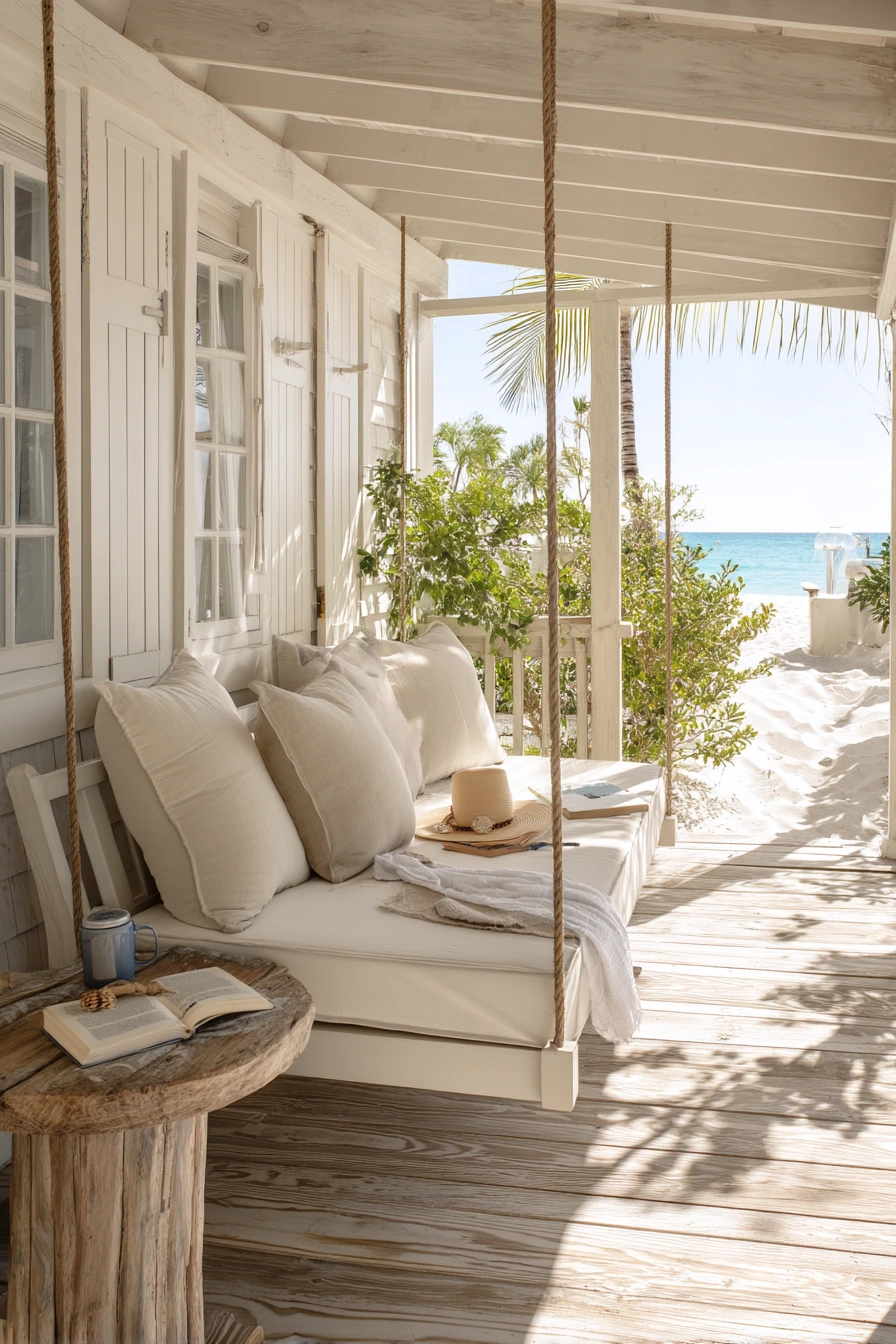 Coastal Porch Swing with Salt Air Ease