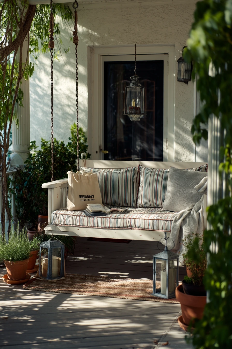 Renter-Friendly Porch Swing Setup