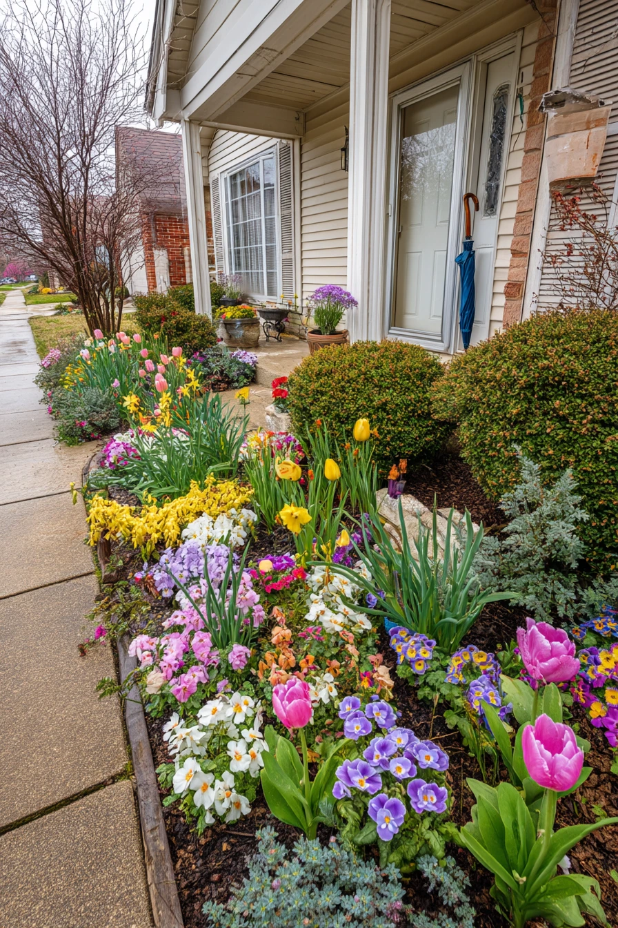 Seasonal Spring Bed with Fresh Color