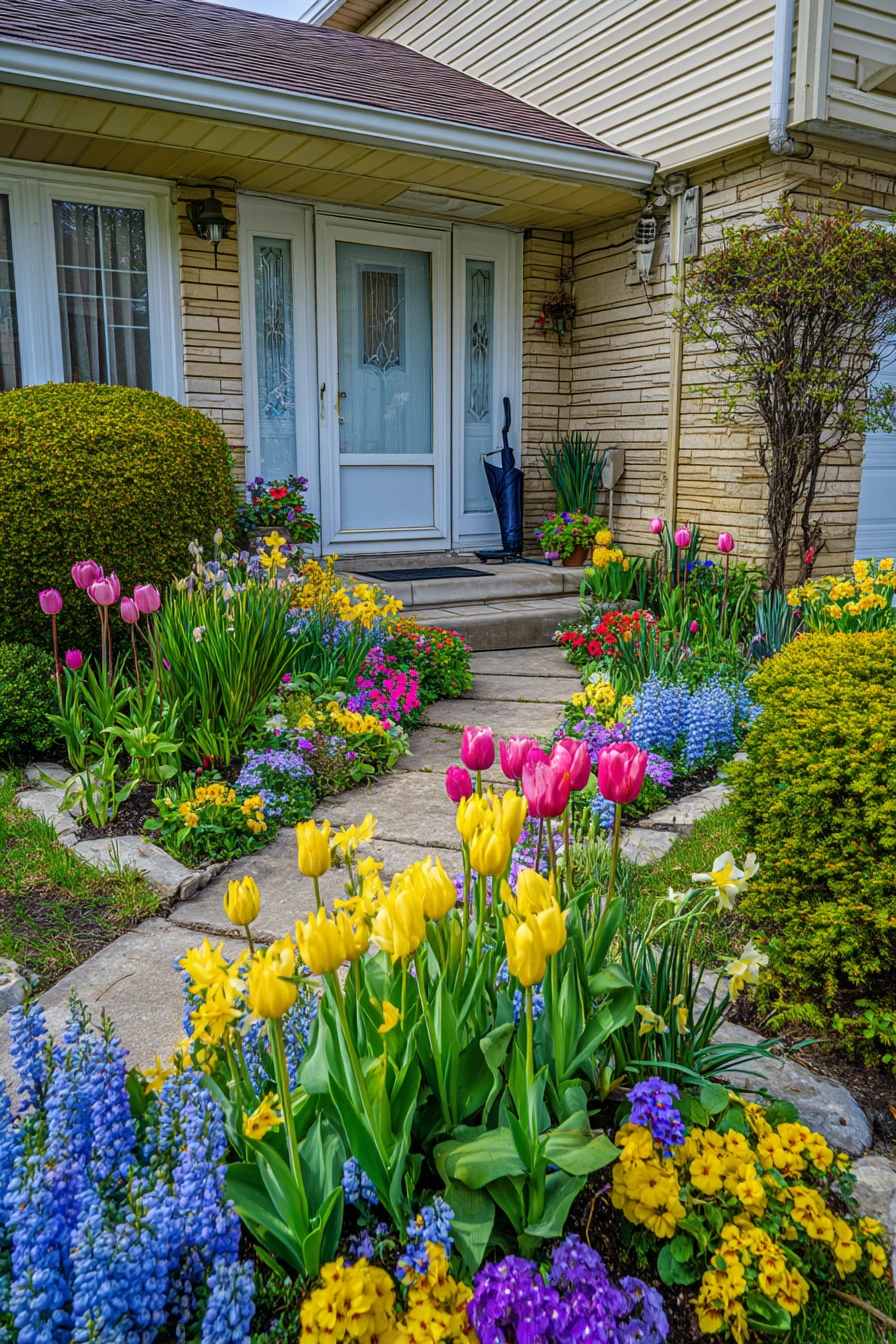 Seasonal Spring Bed with Fresh Color