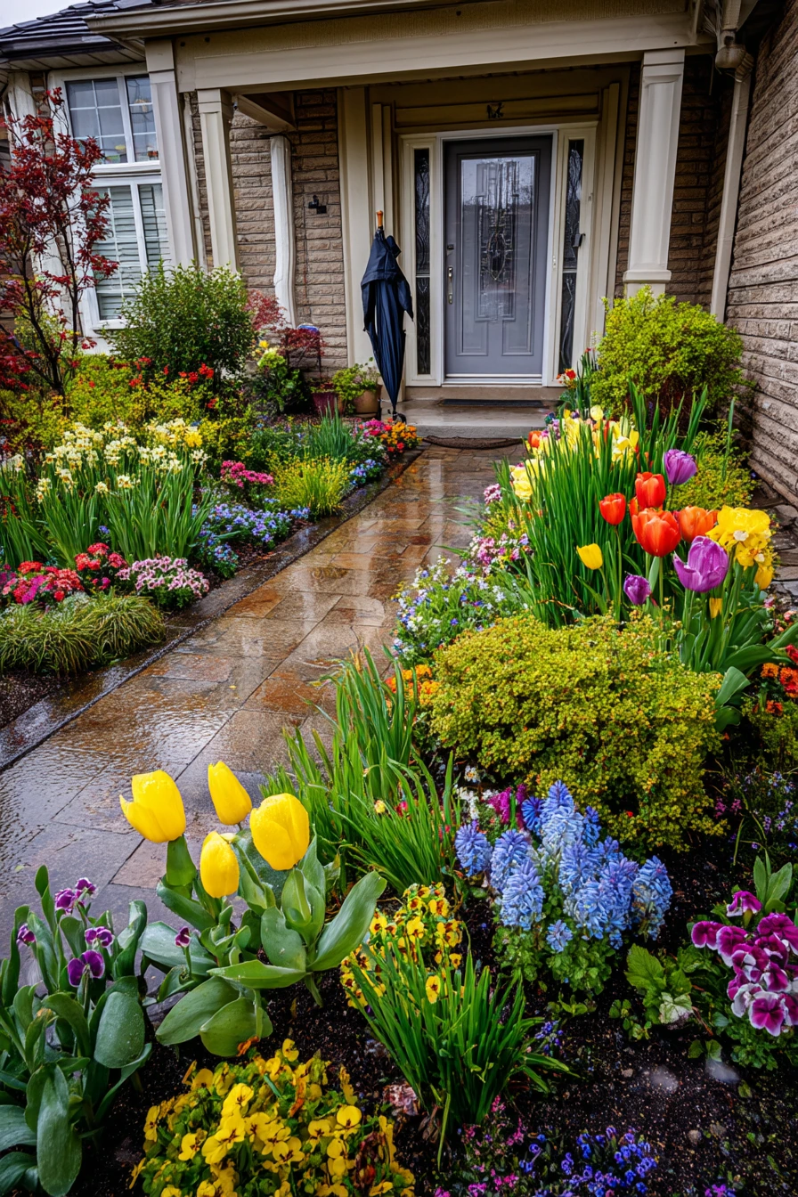 Seasonal Spring Bed with Fresh Color