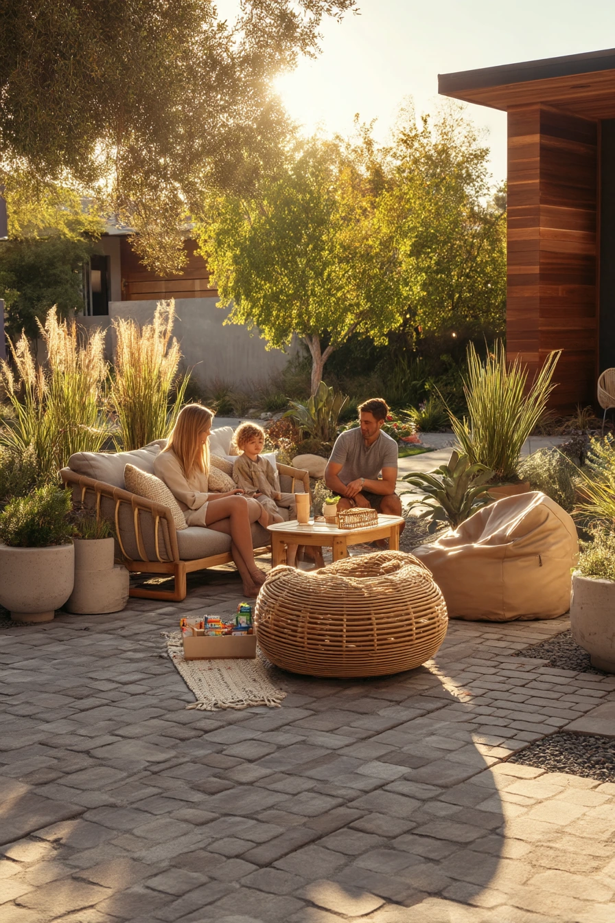 Family-Friendly Front Yard Hangout