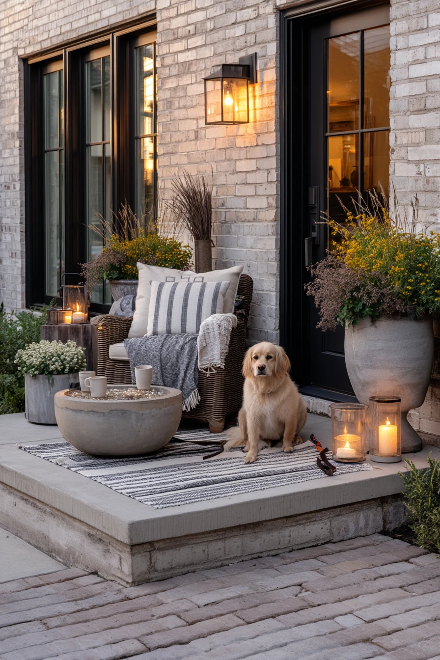 Modern Cottage Curb Appeal Patio