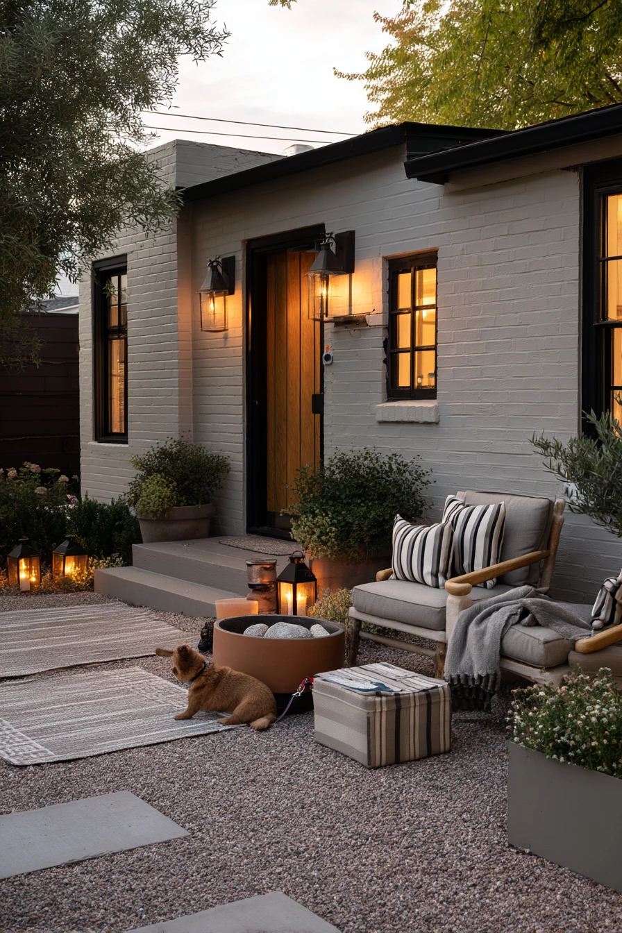 Modern Cottage Curb Appeal Patio