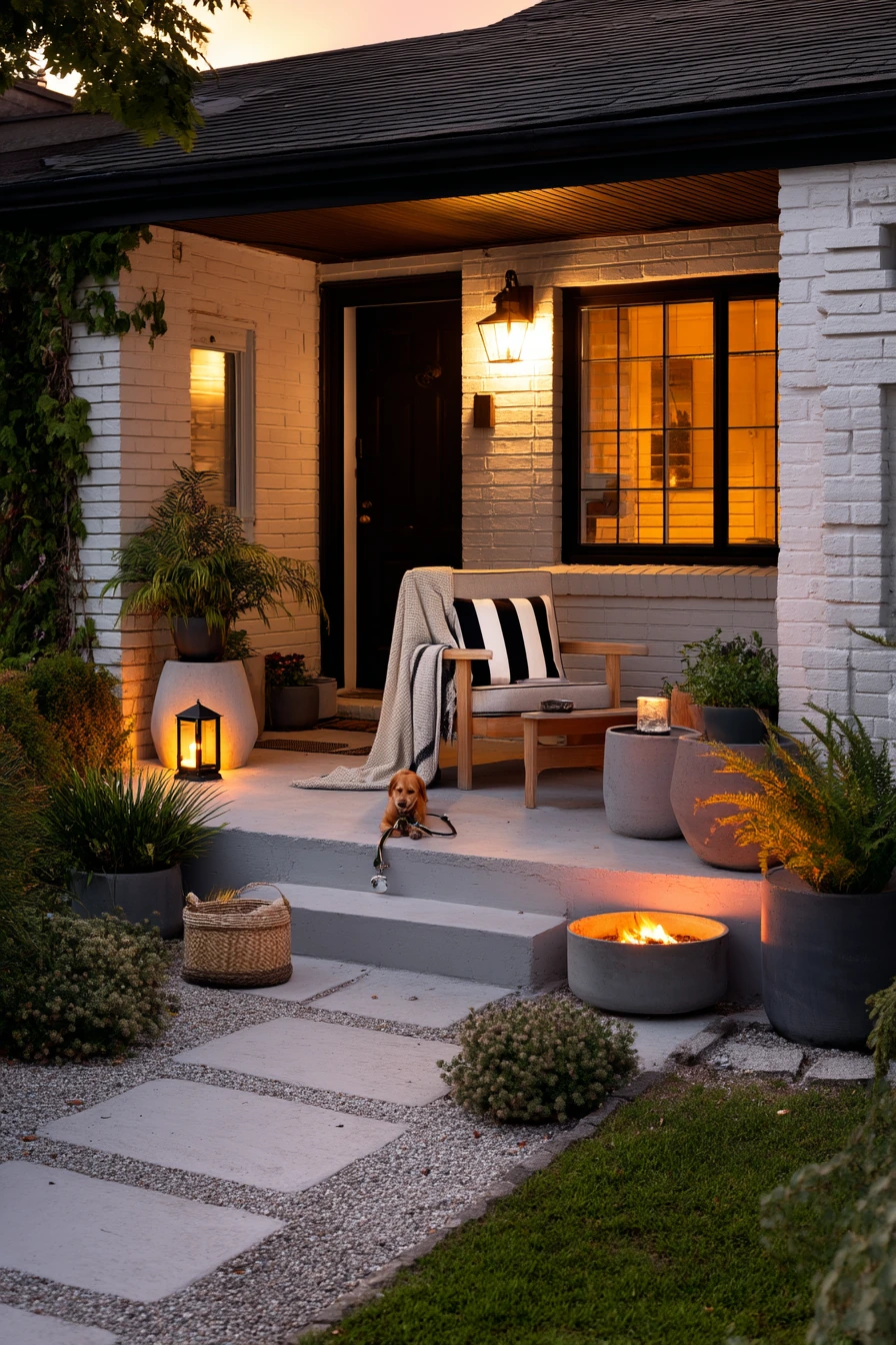 Modern Cottage Curb Appeal Patio