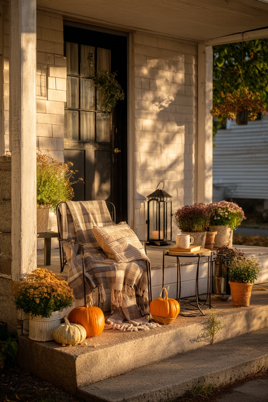Seasonal Autumn Front Yard Patio