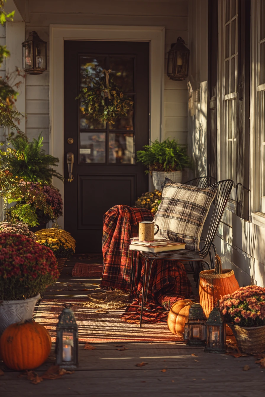 Seasonal Autumn Front Yard Patio