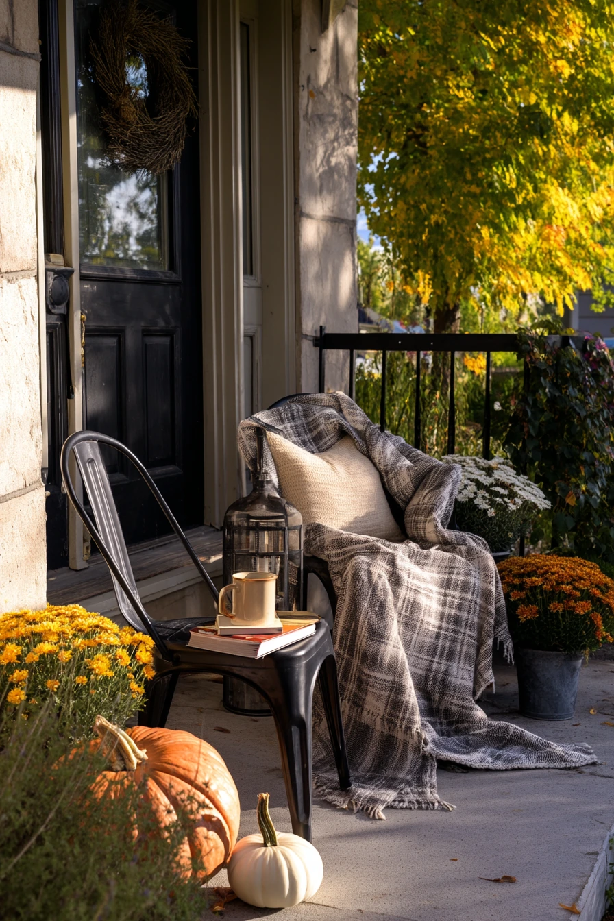 Seasonal Autumn Front Yard Patio
