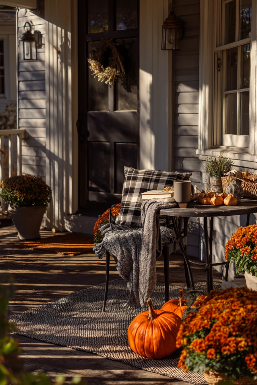 Seasonal Autumn Front Yard Patio