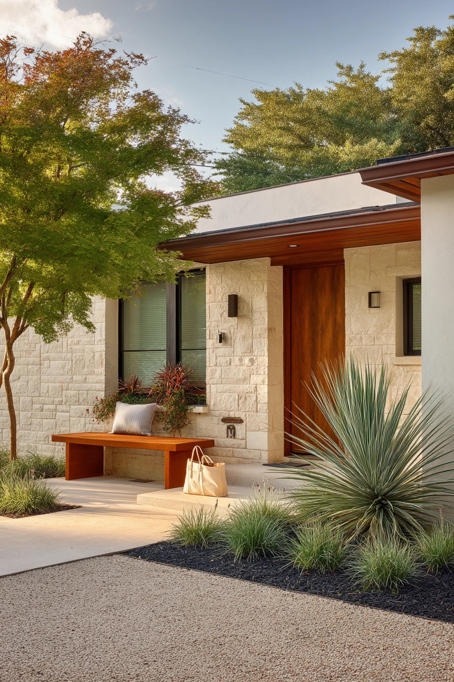 Desert-Modern Texas Front Bed