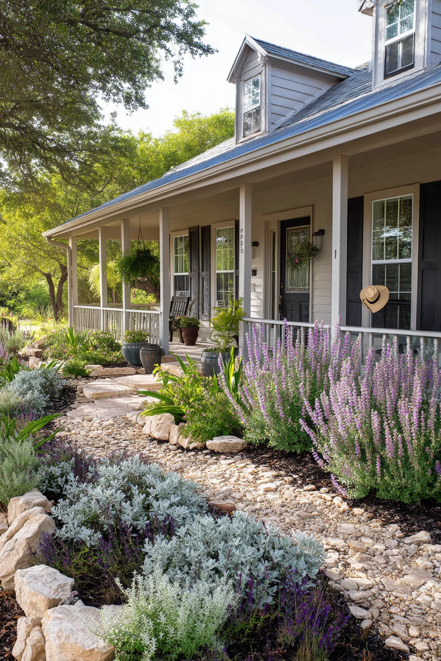 Porch-to-Flower-Bed View