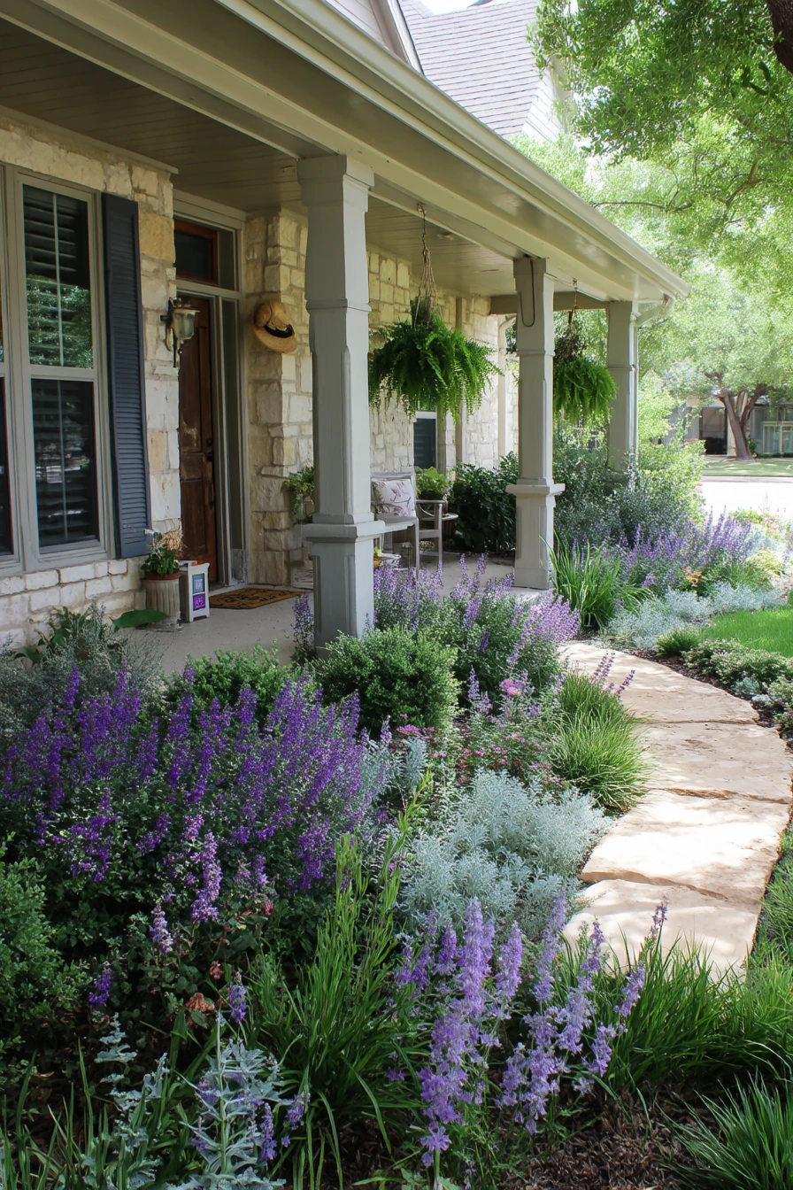 Porch-to-Flower-Bed View