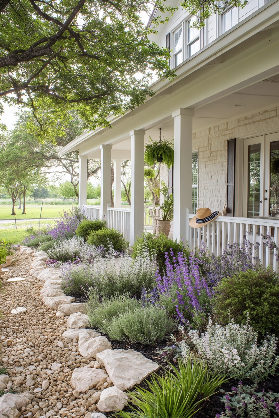 Porch-to-Flower-Bed View
