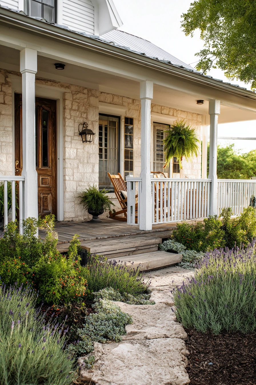 Porch-to-Flower-Bed View
