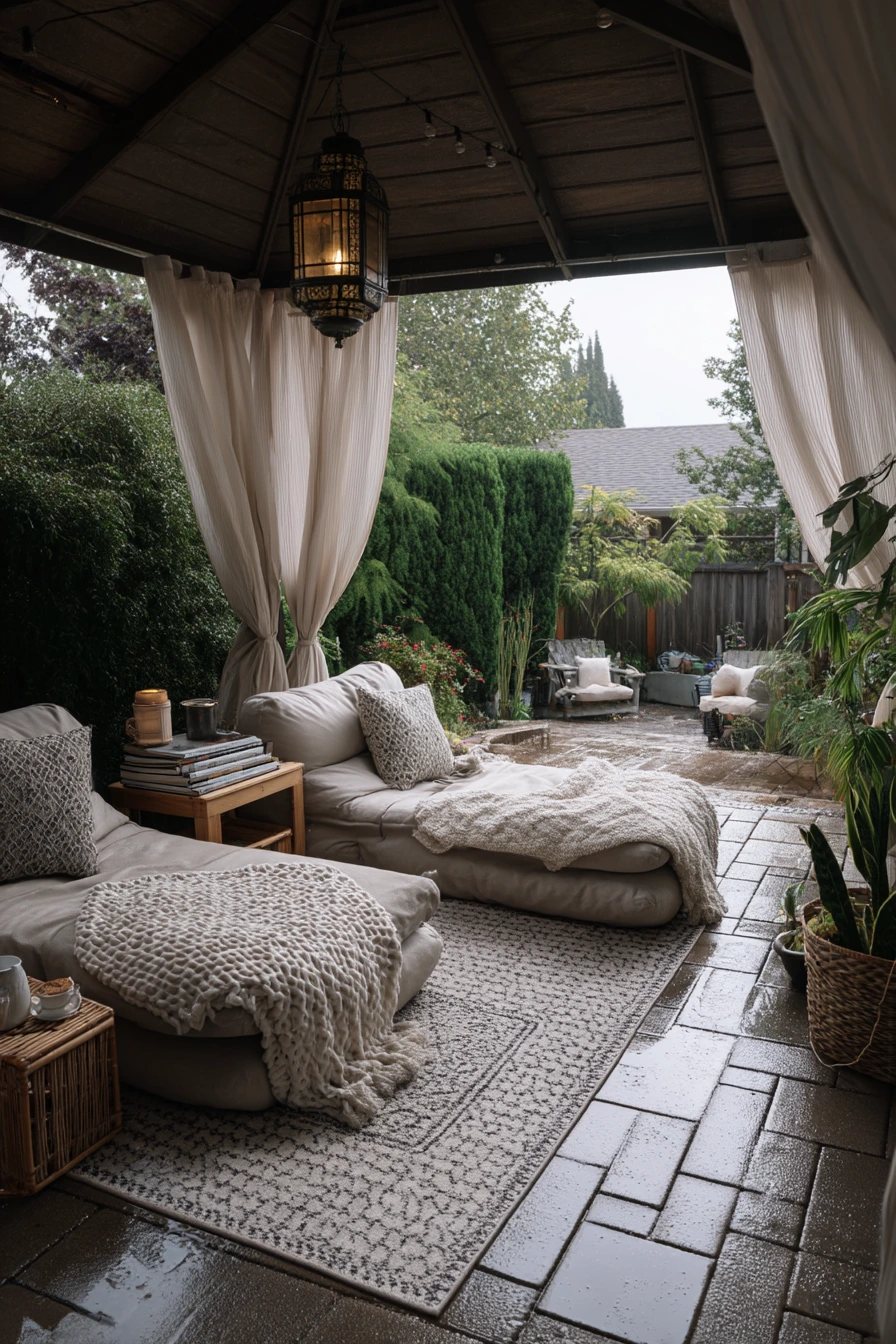 4. Rainy-Day Outdoor Living Under a Gable Roof