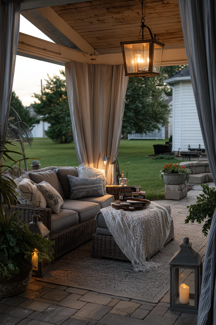 4. Rainy-Day Outdoor Living Under a Gable Roof