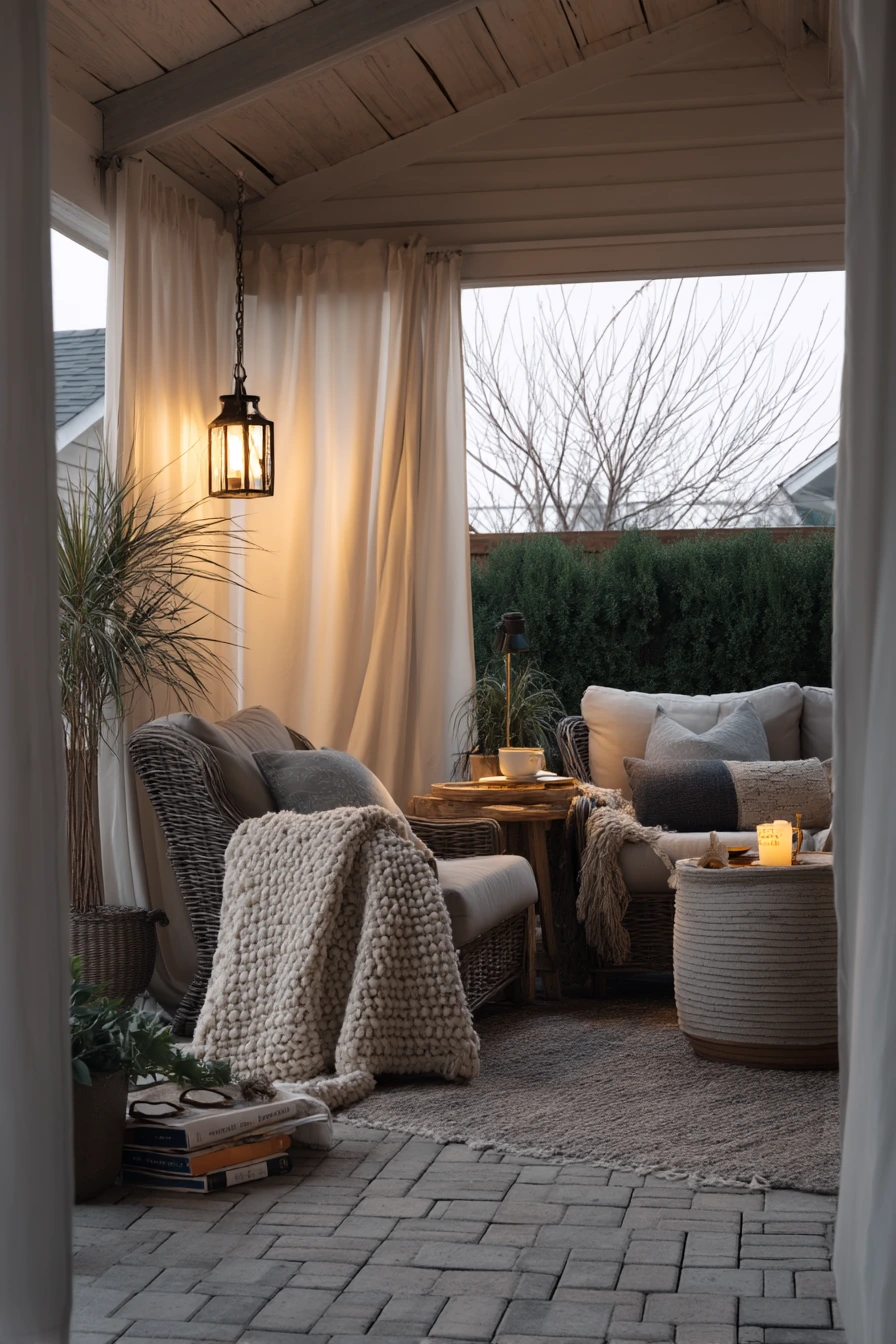 4. Rainy-Day Outdoor Living Under a Gable Roof