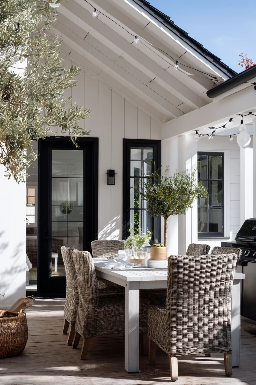 1. Covered Family Patio with Simple Gable Roof