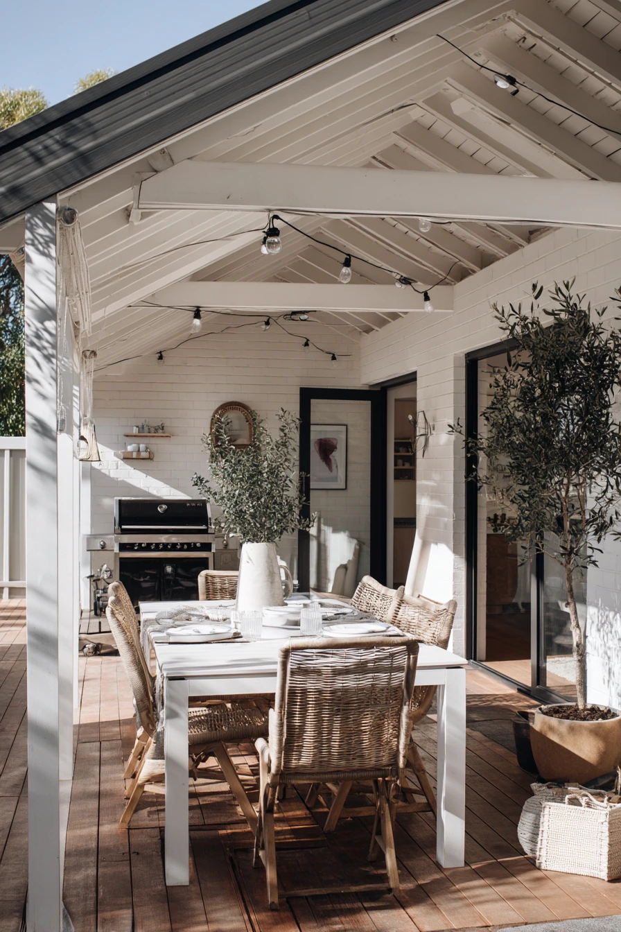 1. Covered Family Patio with Simple Gable Roof