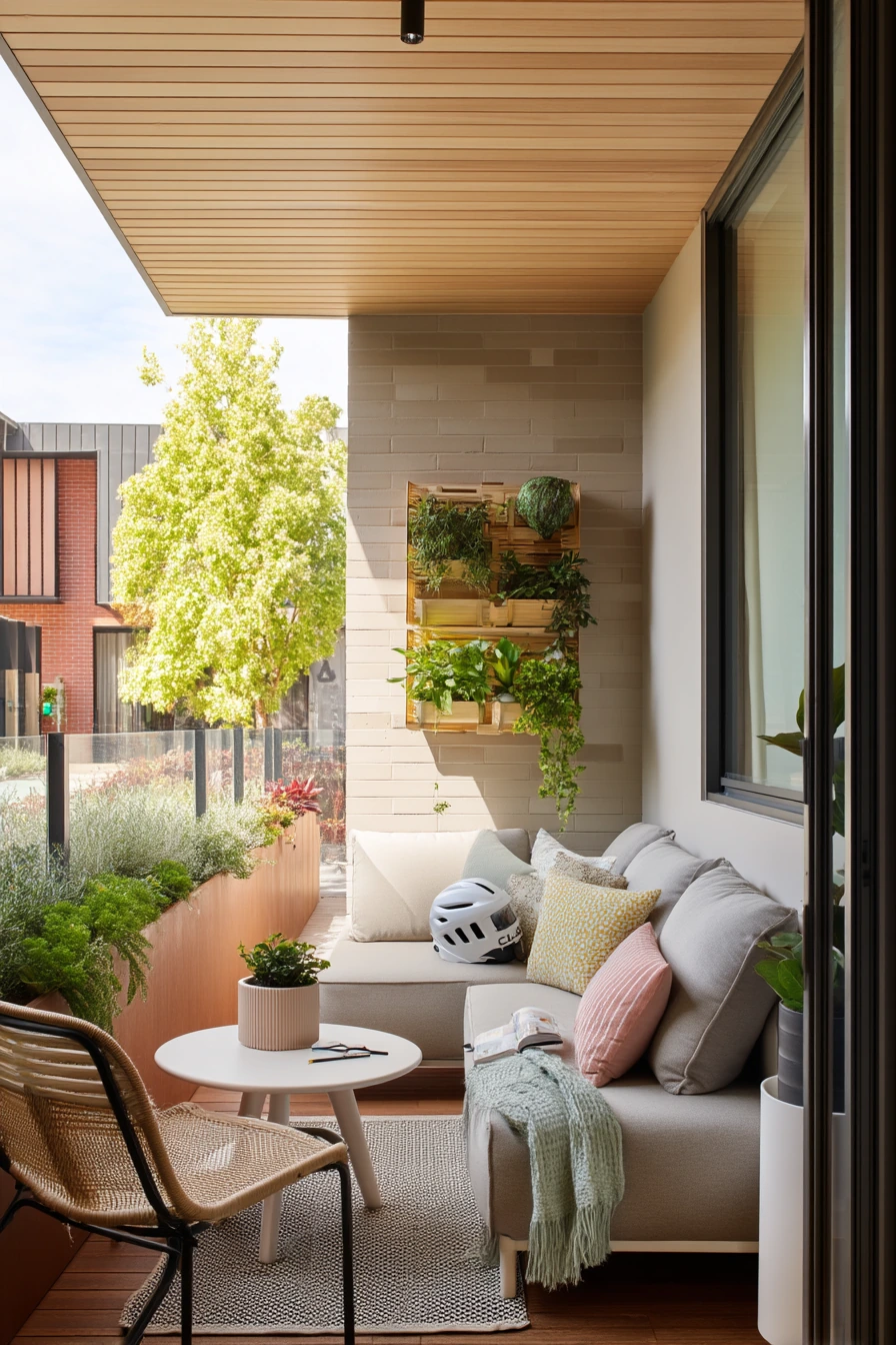 2. Small Courtyard Gable Roof for an Urban Home