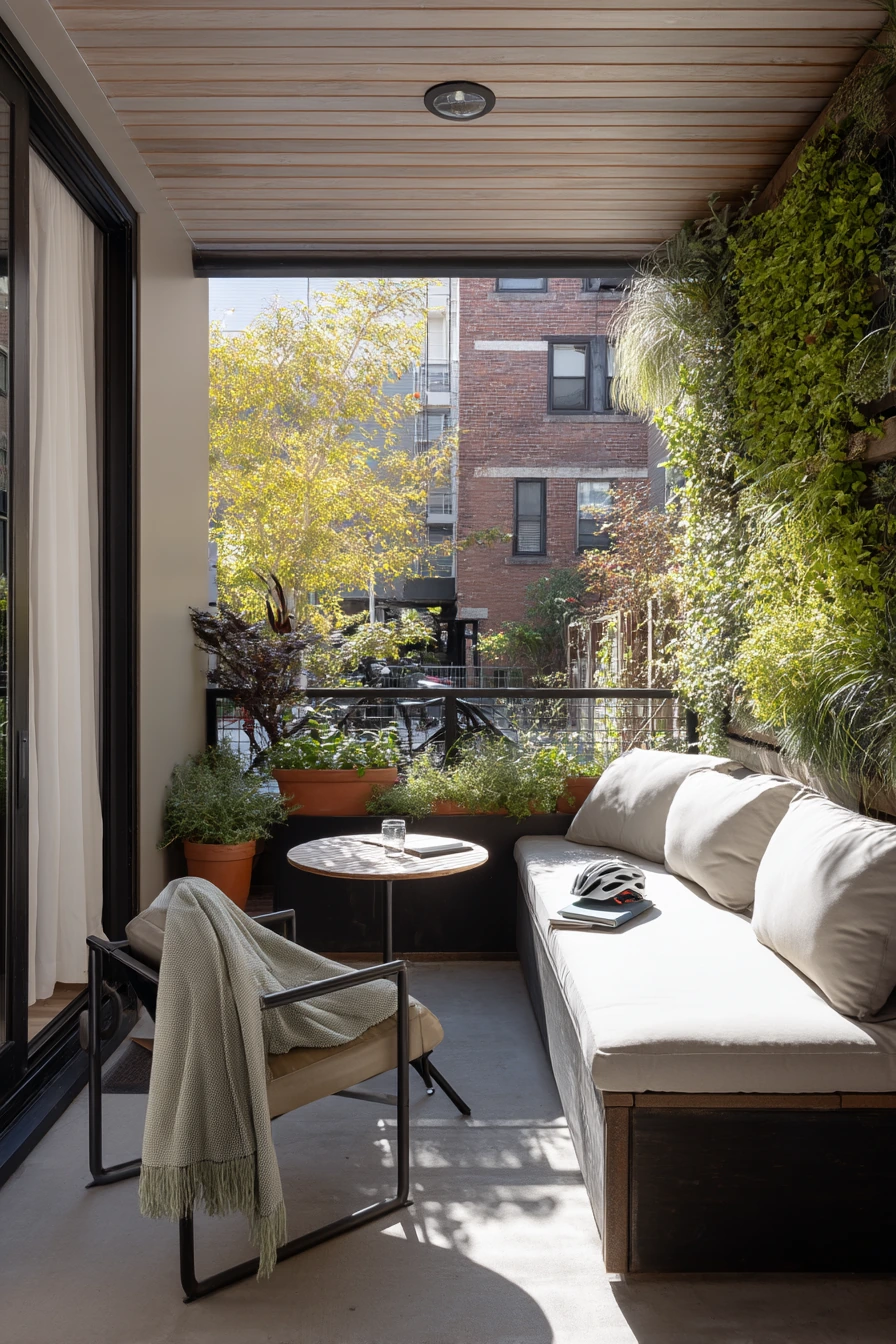 2. Small Courtyard Gable Roof for an Urban Home