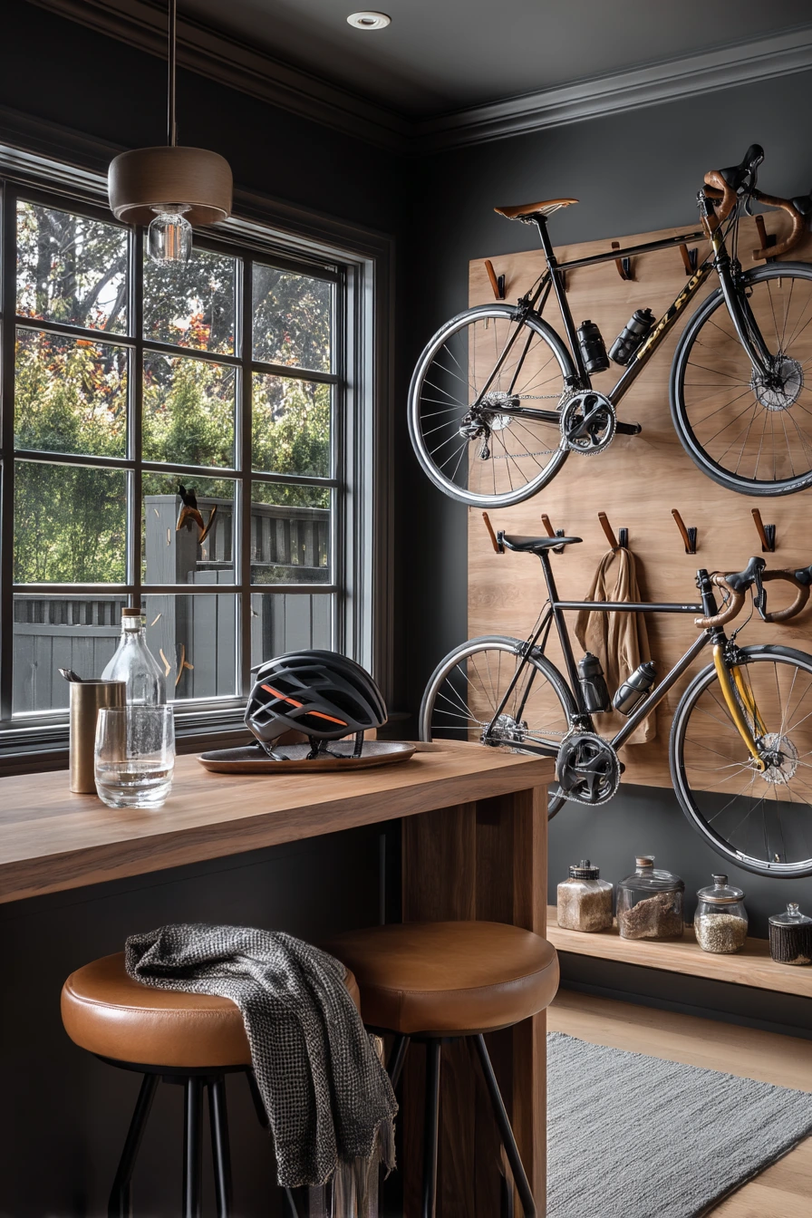 Premium Organized Bike Wall System