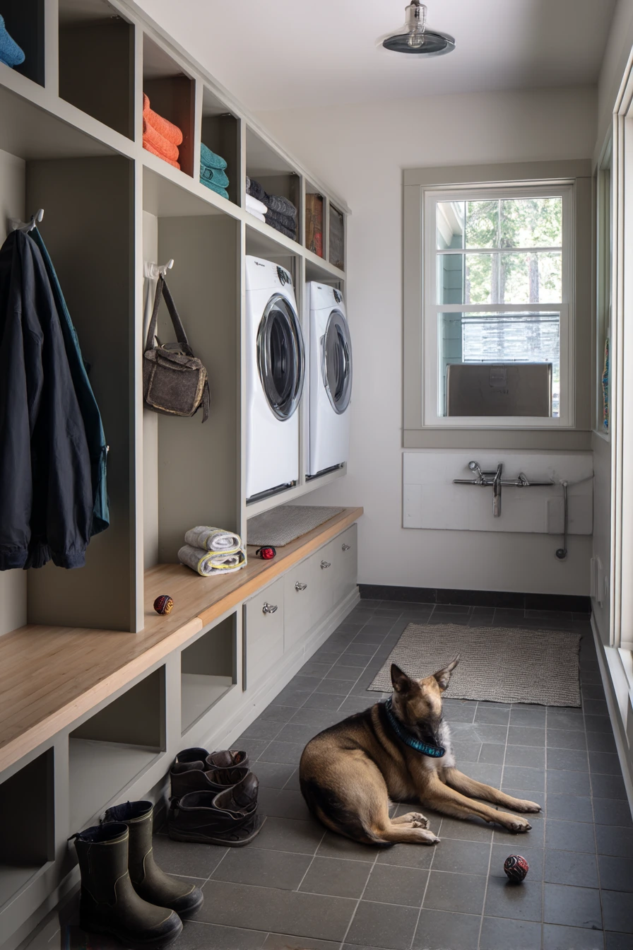Pet-Friendly Mudroom and Laundry