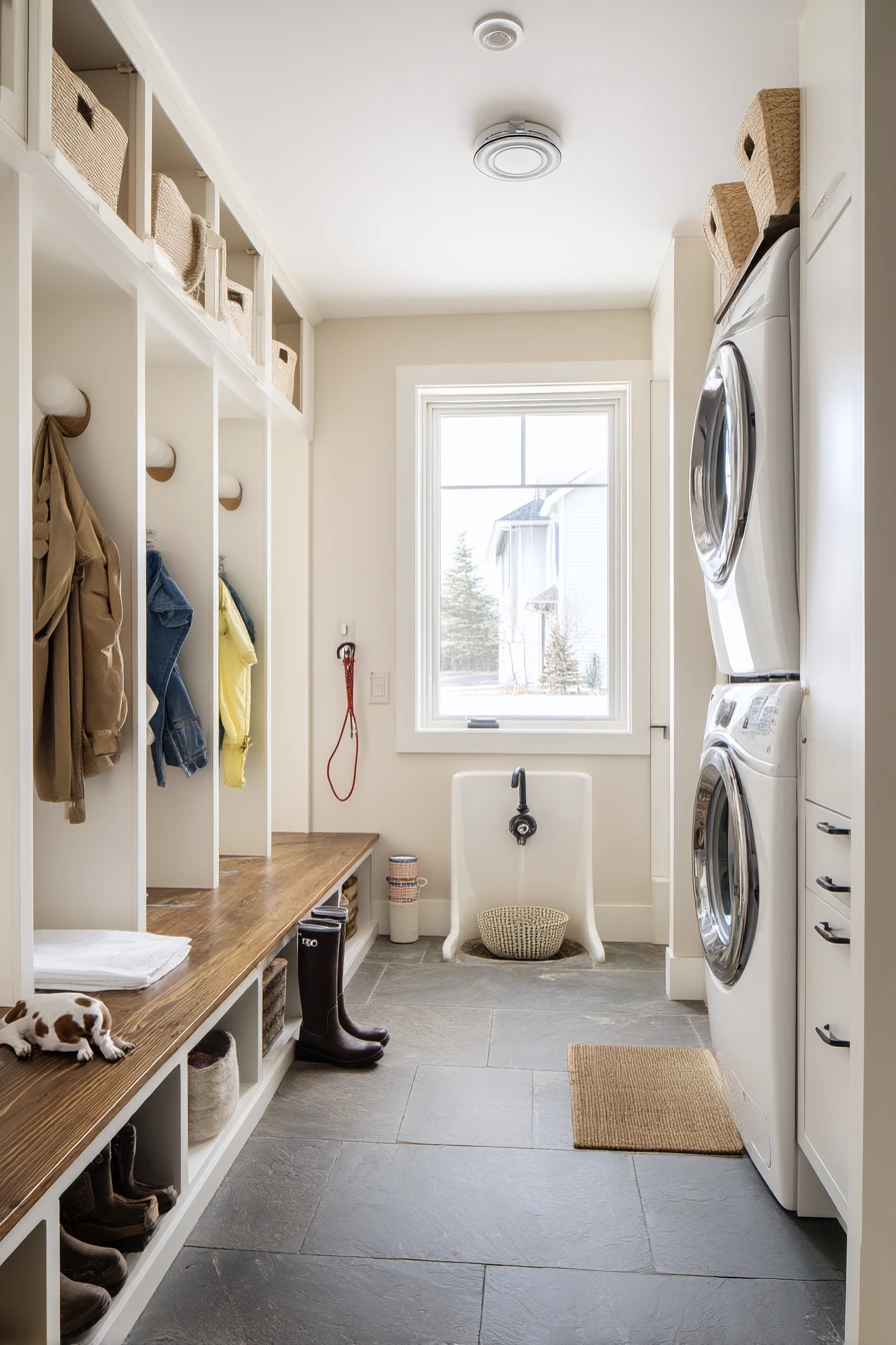 Pet-Friendly Mudroom and Laundry