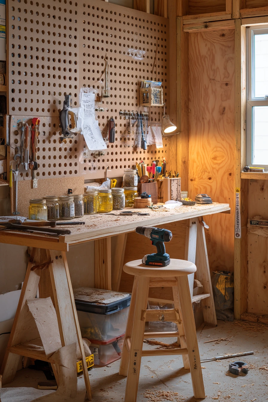 Weekend DIY Workshop Corner