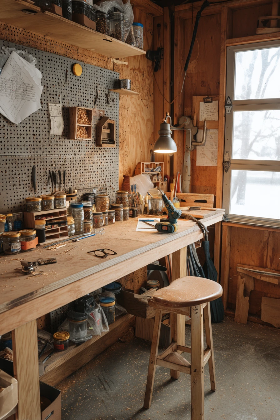 Weekend DIY Workshop Corner