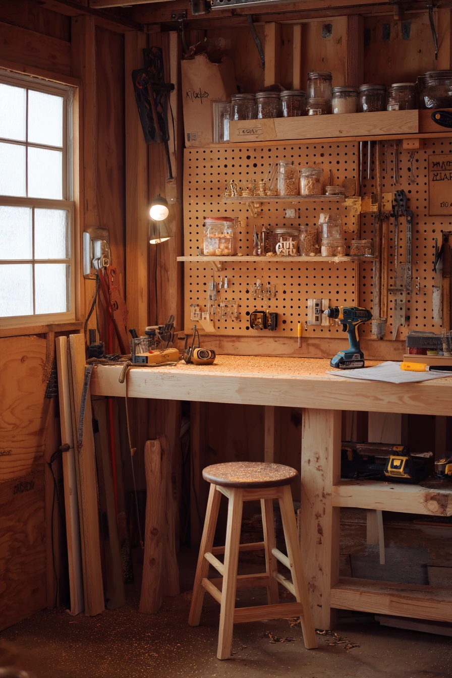 Weekend DIY Workshop Corner
