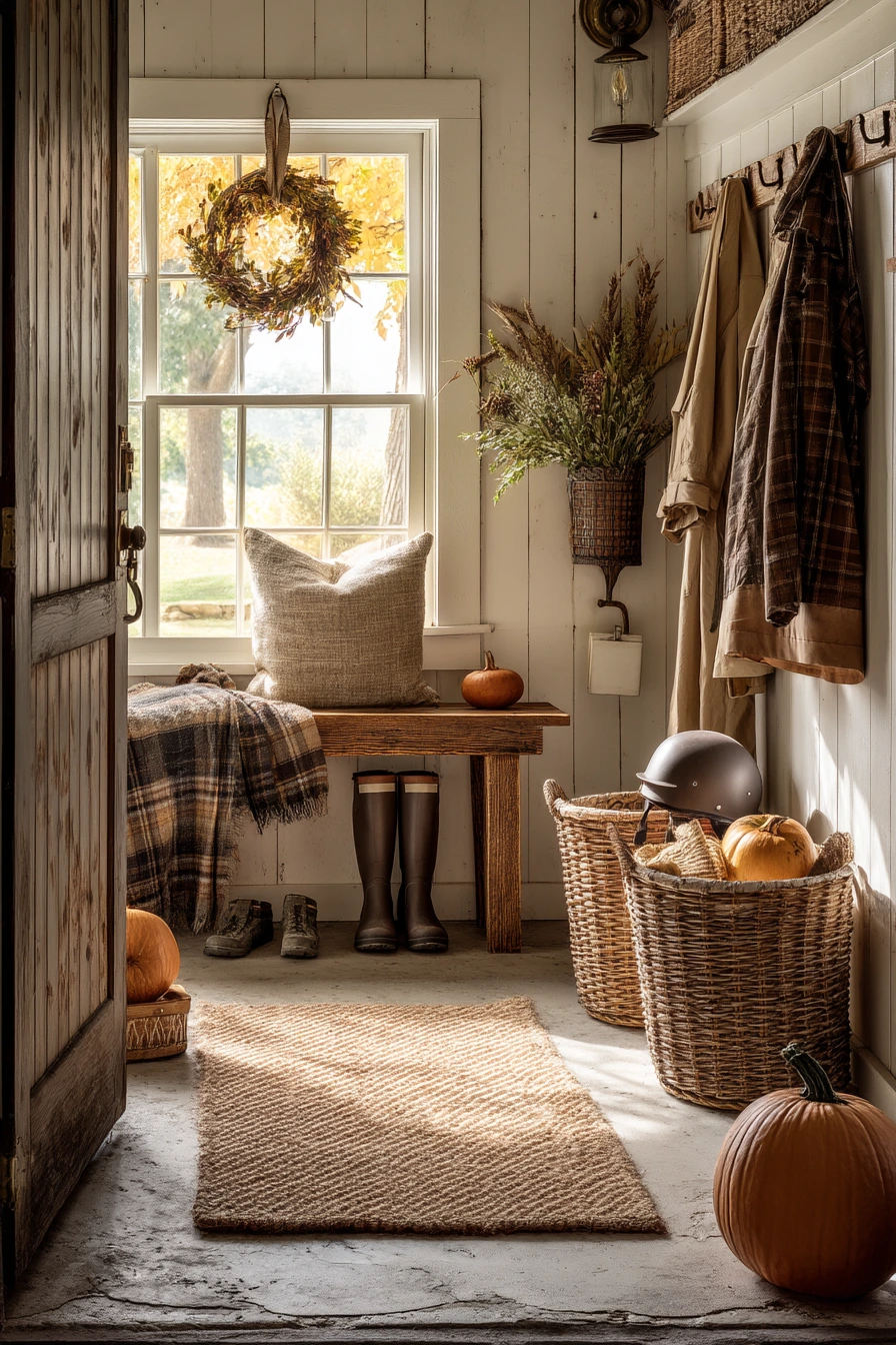 Seasonal Fall Garage Entry