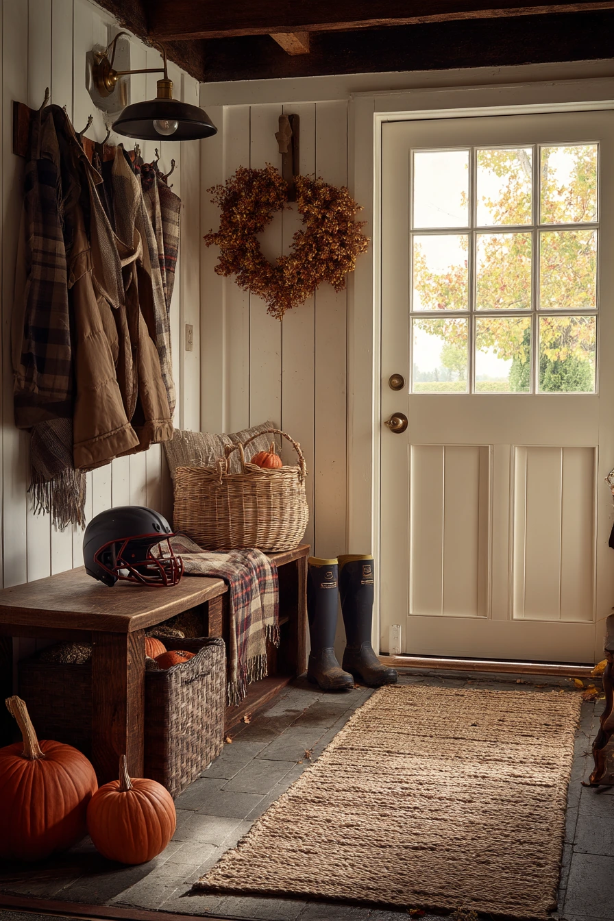 Seasonal Fall Garage Entry