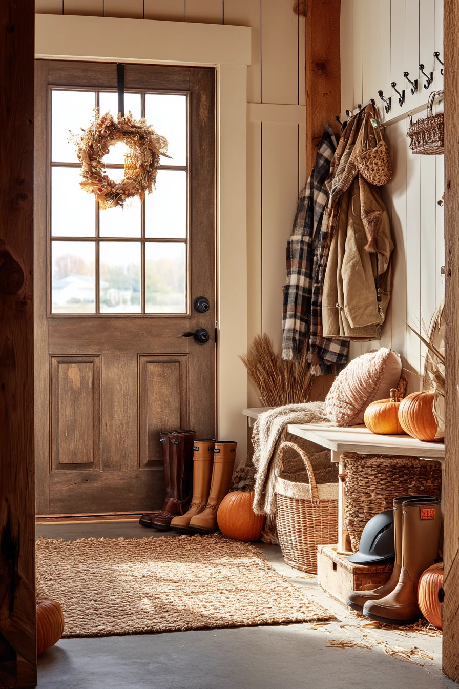 Seasonal Fall Garage Entry