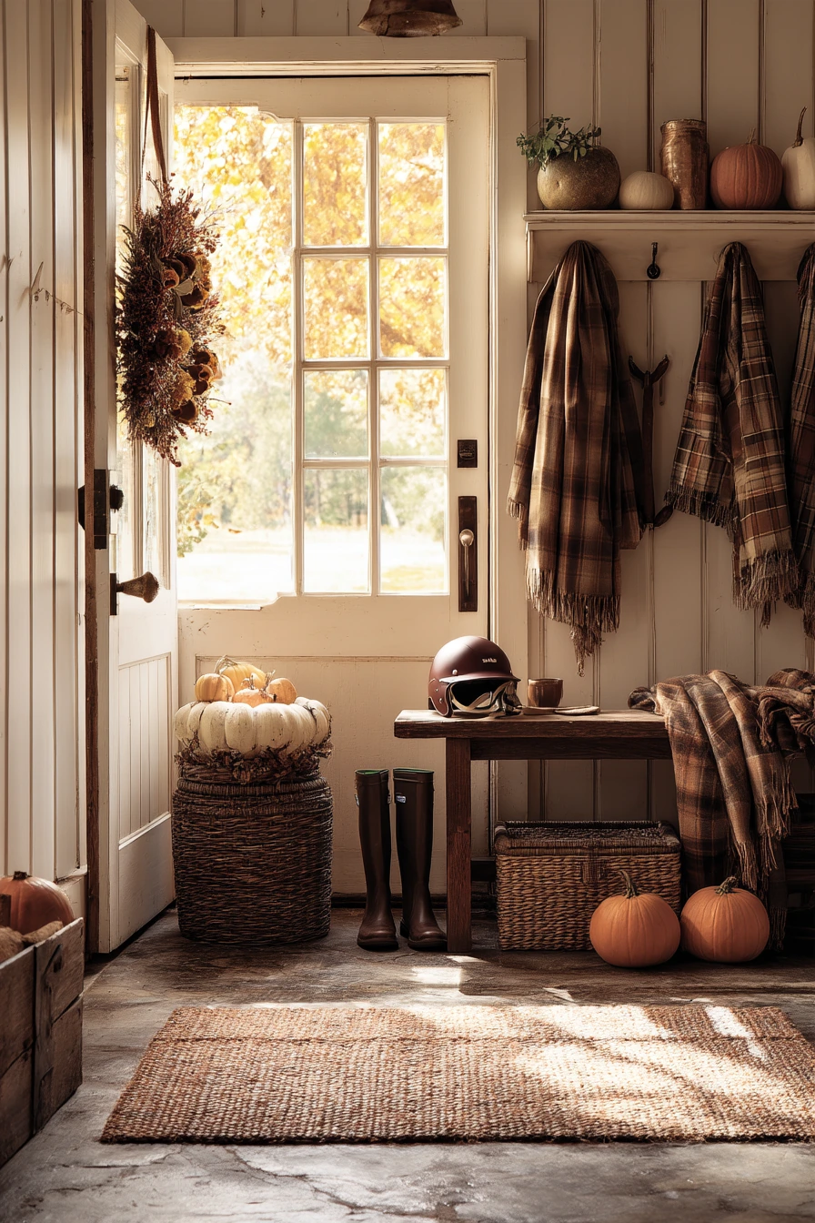Seasonal Fall Garage Entry