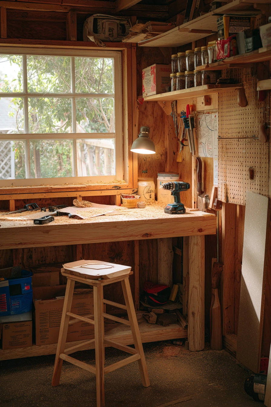 Weekend DIY Workshop Corner