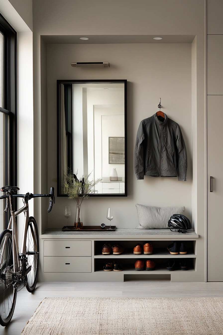 Shoe Storage for a Busy Couple