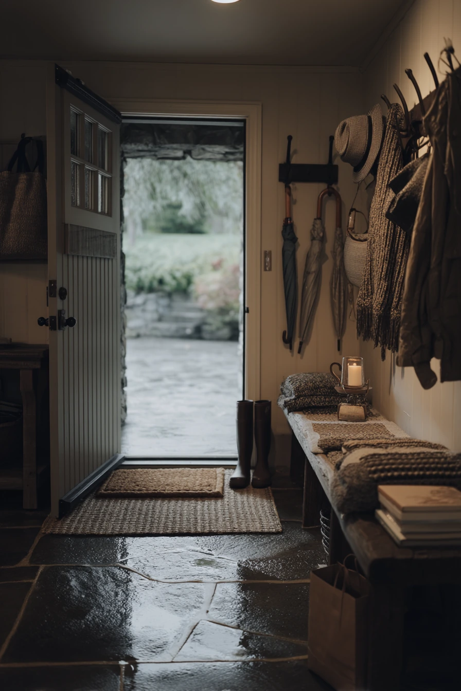 Seasonal Rainy-Day Entry