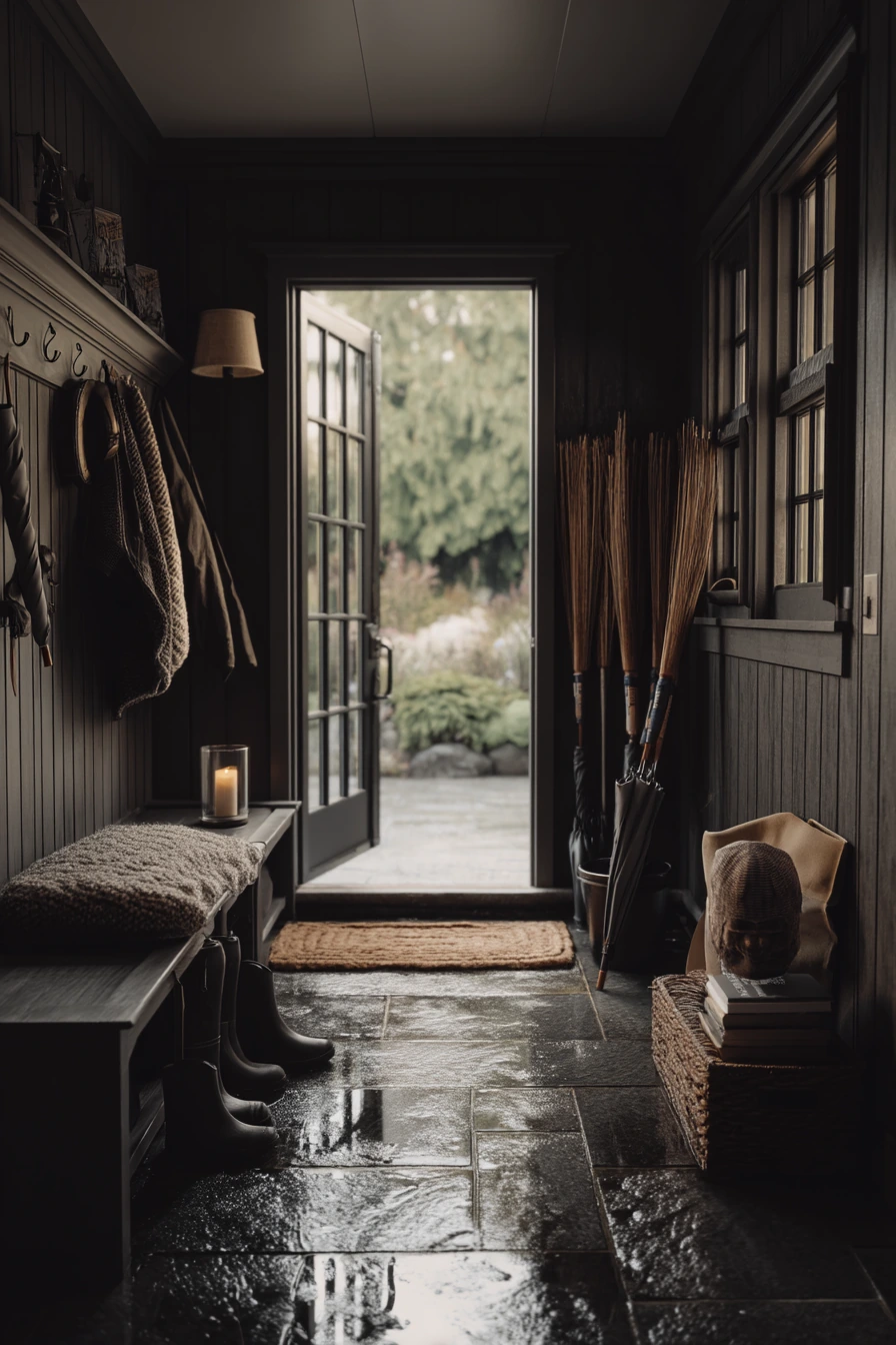 Seasonal Rainy-Day Entry